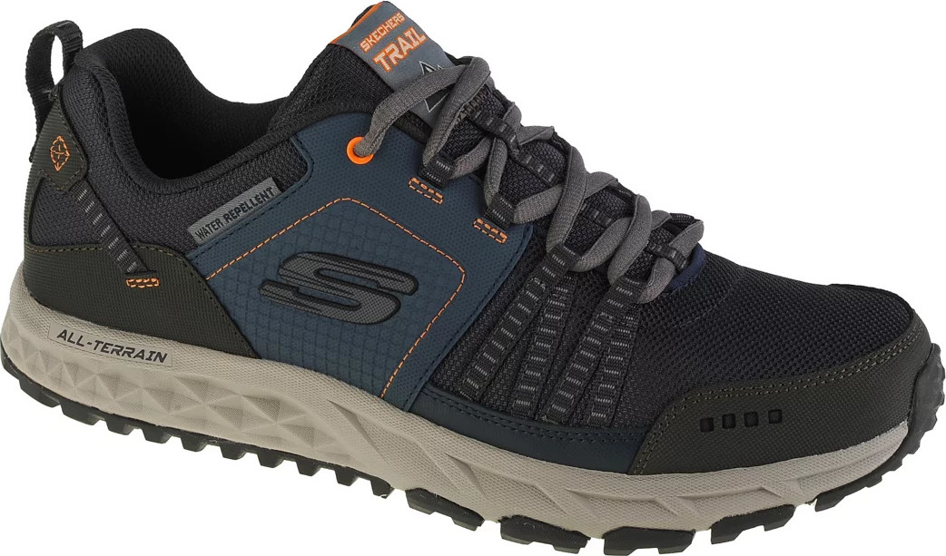 Čierno-modré pánske tenisky Skechers Escape Plan 51591-NVOR Veľkosť: 41