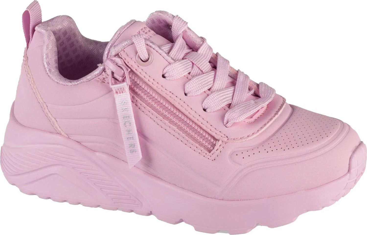 Ružové dievčenské tenisky Skechers Uno Lite - Easy Zip 310387L-LTPK Veľkosť: 30