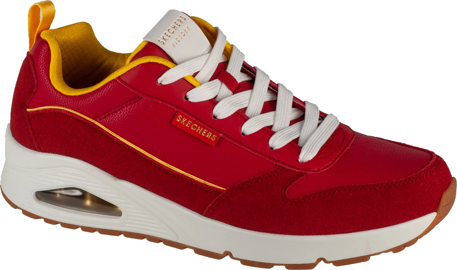 Červené pánske tenisky Skechers Uno - Victory Pack 183913-RDYL Veľkosť: 41