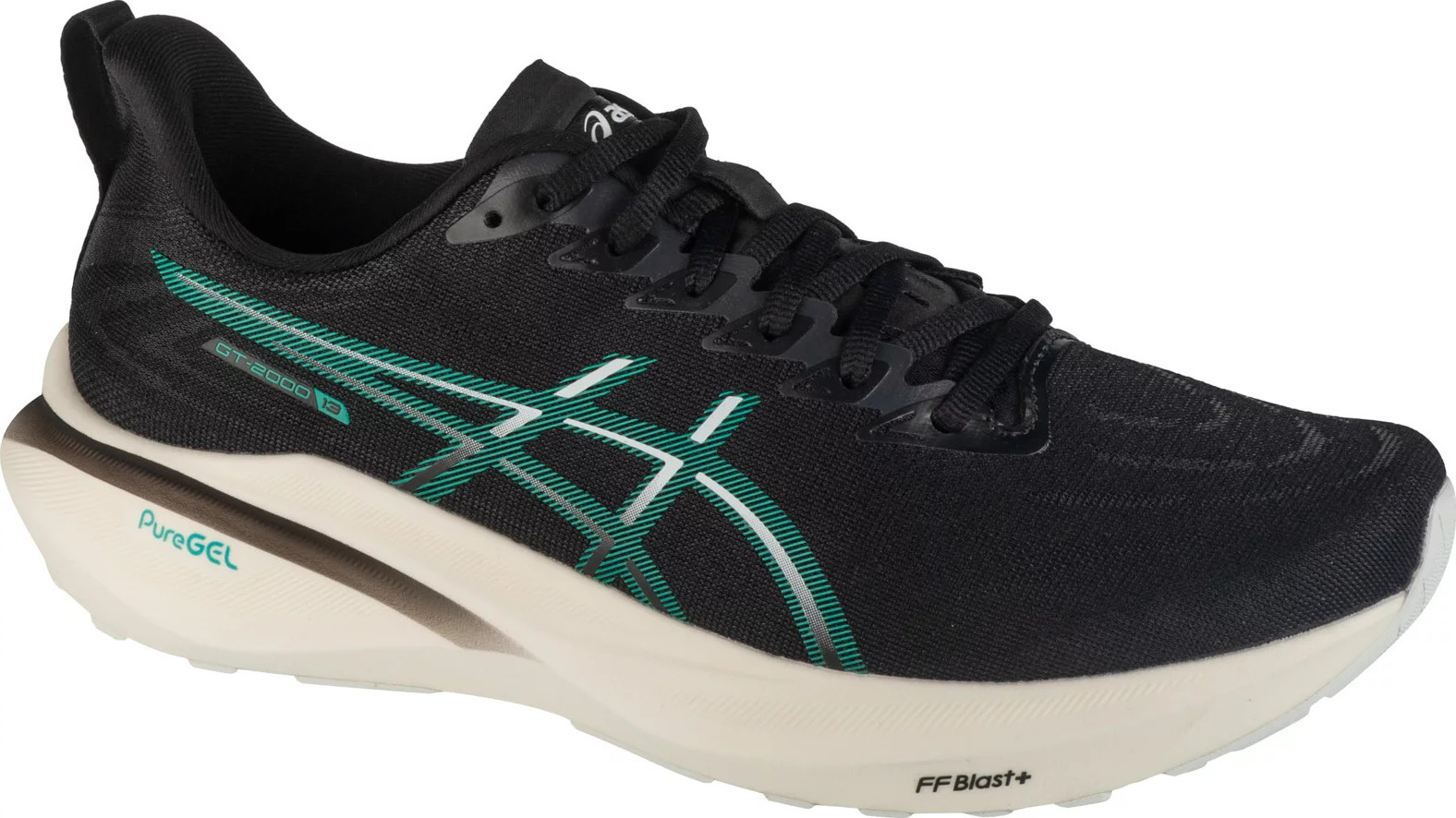 Čierno-zelené pánske bežecké tenisky ASICS GT-2000 13 1011B861-004 Veľkosť: 44,5