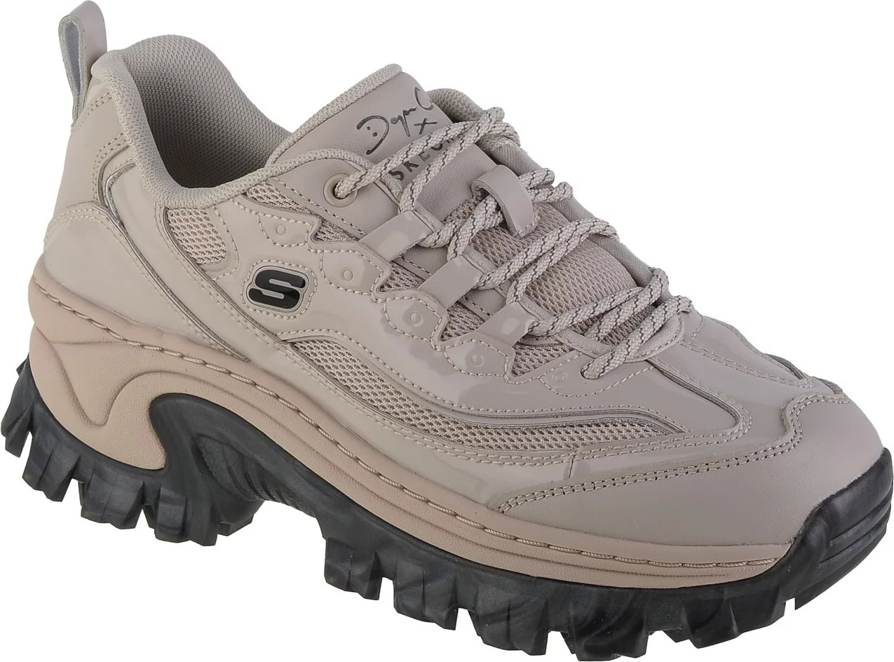 Béžové sneakersy na platforme Skechers Hi-Rýdze - Doja Cat ' Lite 177941-OFWT Veľkosť: 37
