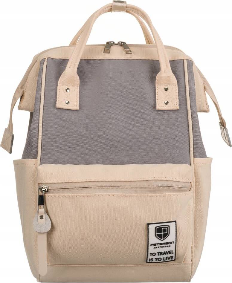 Peterson Béžovo-sivý cestovný batoh [DH] PTN 2022 Veľkosť: ONE SIZE