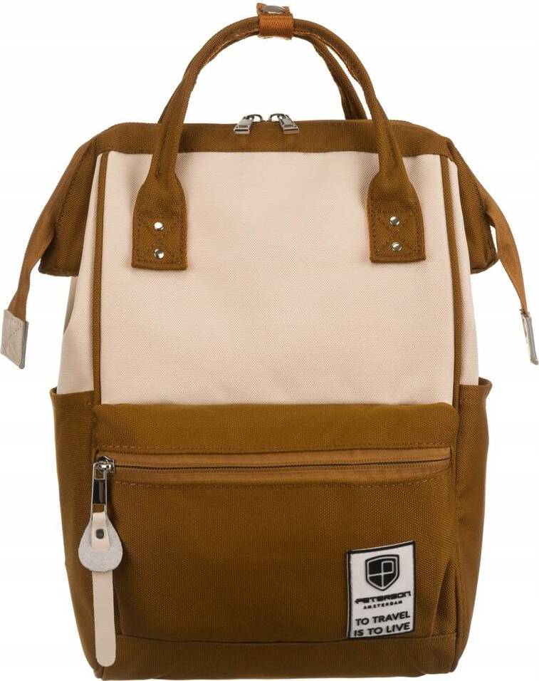 Peterson Béžovo-hnedý cestovný batoh [DH] PTN 2022 Veľkosť: ONE SIZE