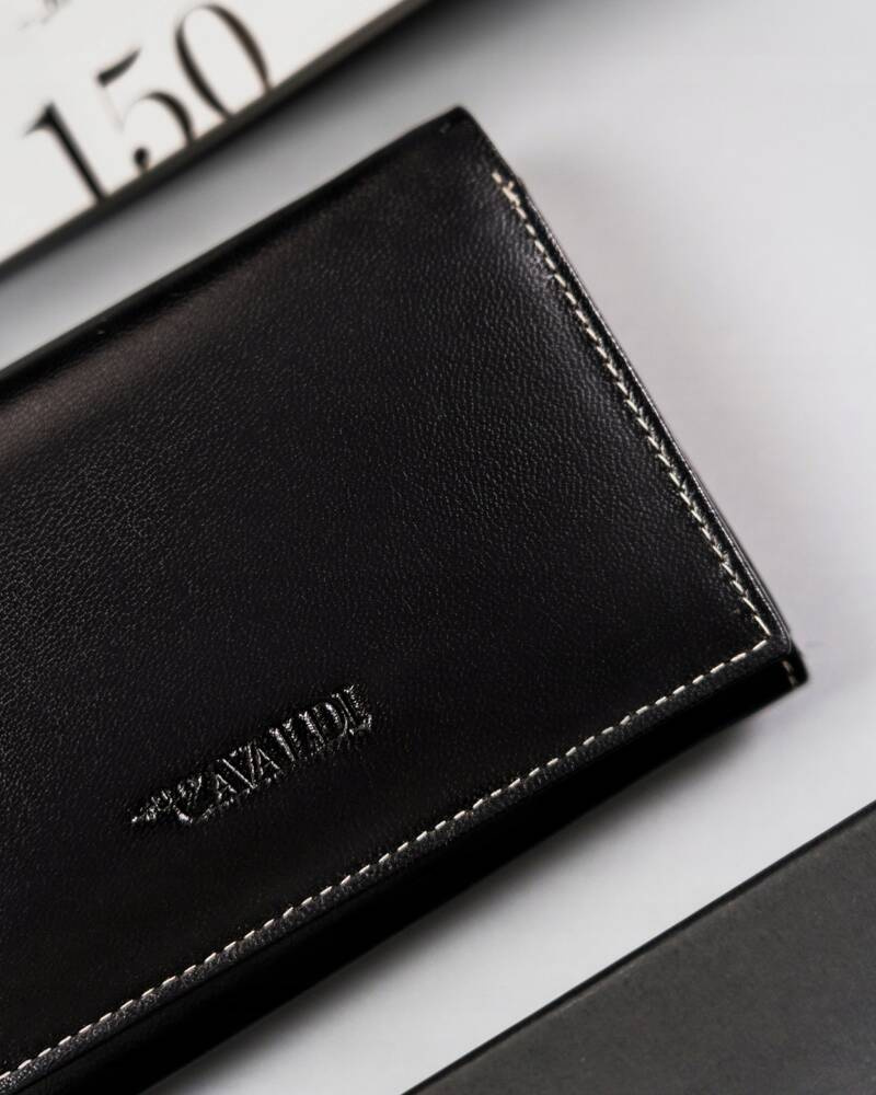 Cavaldi Čierna hladká kožená peňaženka M531 RD-22-GCL-0955 BL-MU Veľkosť: ONE SIZE