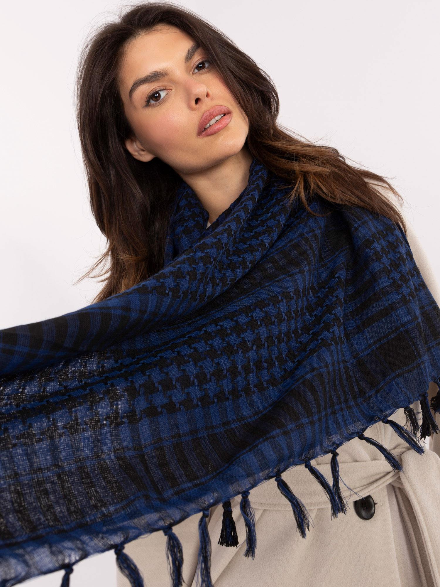 Tmavomodrá "palestina" šatka AT-CH-ARAFAT.37-black-dark blue Veľkosť: ONE SIZE