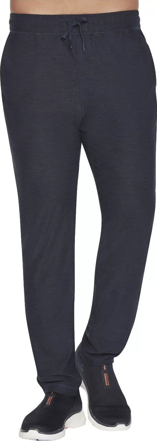 Tmavomodré pánske tepláky Skechers Ultra Go Lite Tapered Pánt MPT108-NVY Veľkosť: L