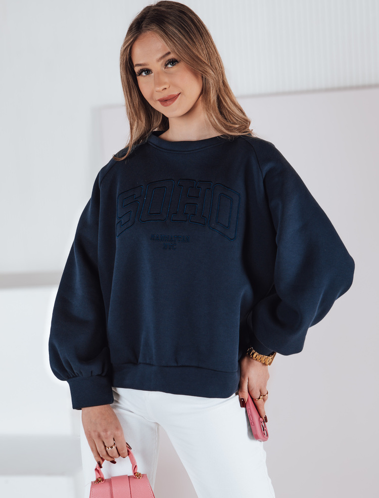 Dámska tmavomodrá mikina s nápisom COSYONE BY1350 Veľkosť: ONE SIZE