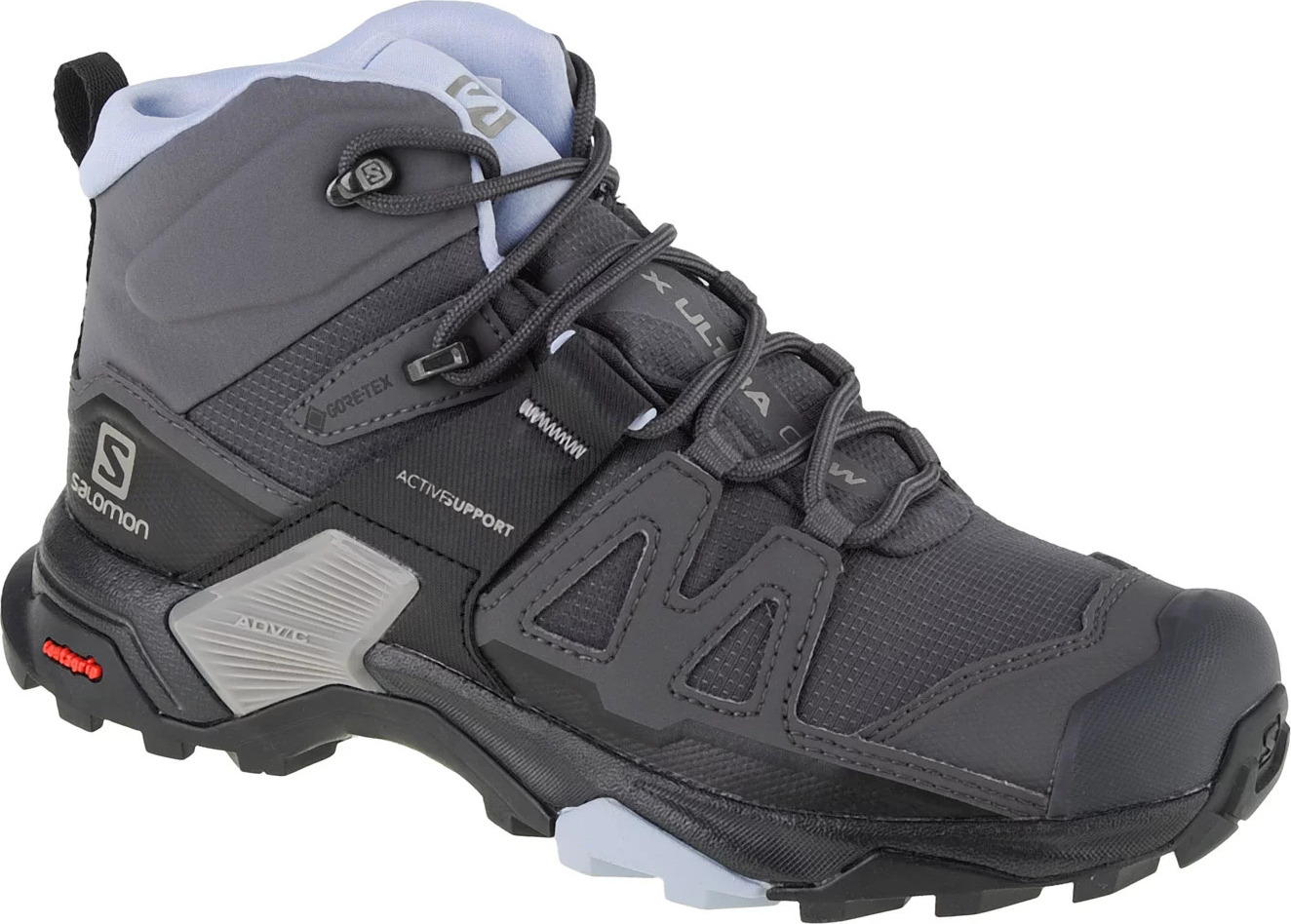 Sivé dámske outdoorové topánky Salomon X Ultra 4 Mid GTX W 416250 Veľkosť: 37 1/3