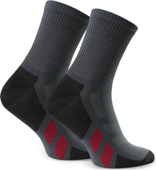 Tmavosivé pánske vysoké ponožky Art. 057 B393, GRAPHITE Veľkosť: 44/46