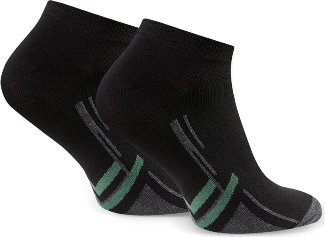 Čierne pánske športové členkové ponožky Art. 101 TB106, BLACK Veľkosť: 38/40