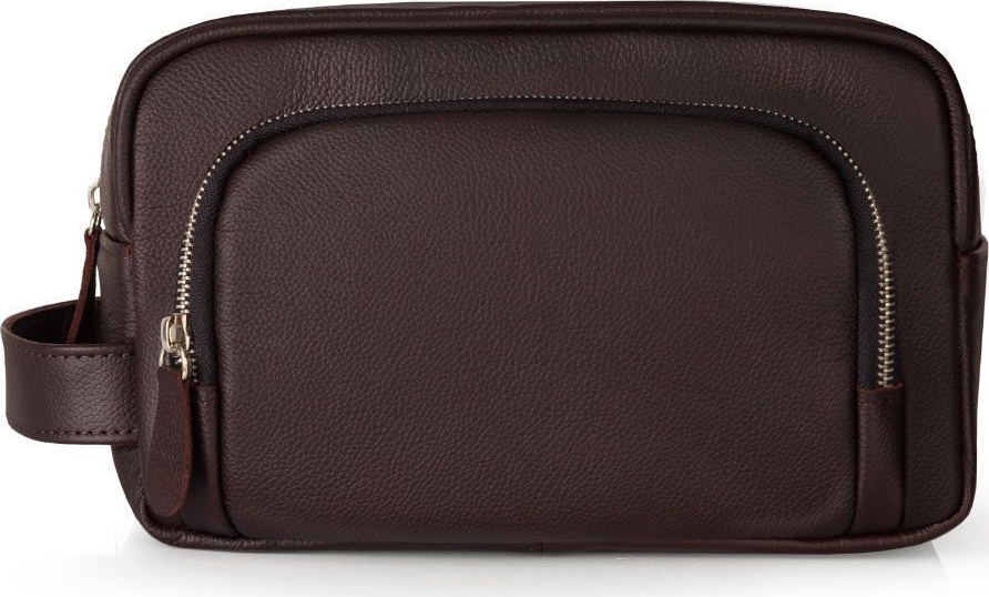 Pánska kozmetická taška SOLIER SW03 SK04 DARK BROWN Veľkosť: ONE SIZE