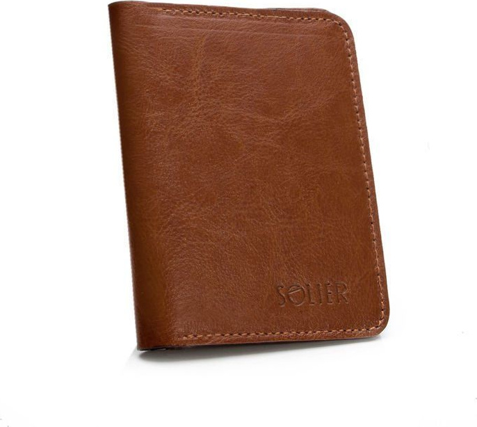 Elegantná pánska peňaženka značky SOLIER (SW15 BROWN) Veľkosť: ONE SIZE