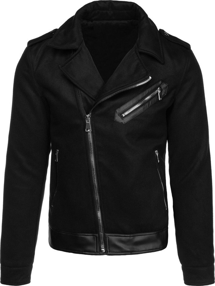 Čierna pánska zateplená bunda TX4660 Veľkosť: M