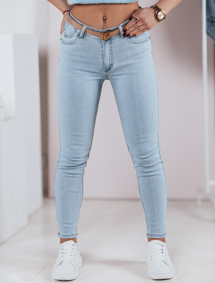 Svetlomodré dámske skinny rifle ELASTICON UY2369 Veľkosť: S