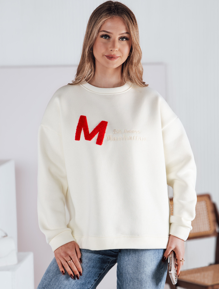 Smotanová mikina bez kapucne AVENUE BY1353 Veľkosť: ONE SIZE