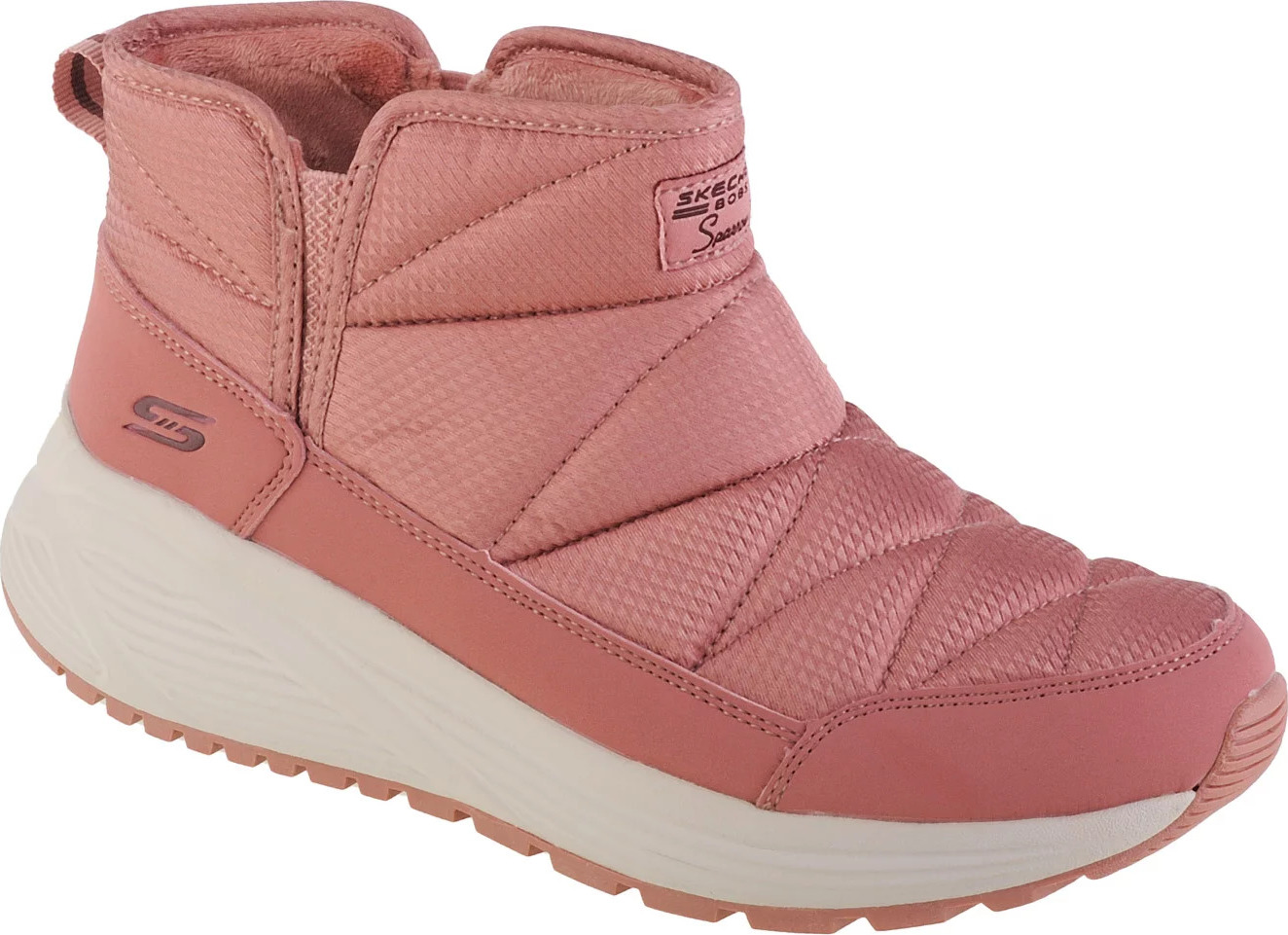 Ružové dámske zimné topánky Skechers Bobs Sparrow 2.0 - Puffiez 117260-ROS Veľkosť: 38