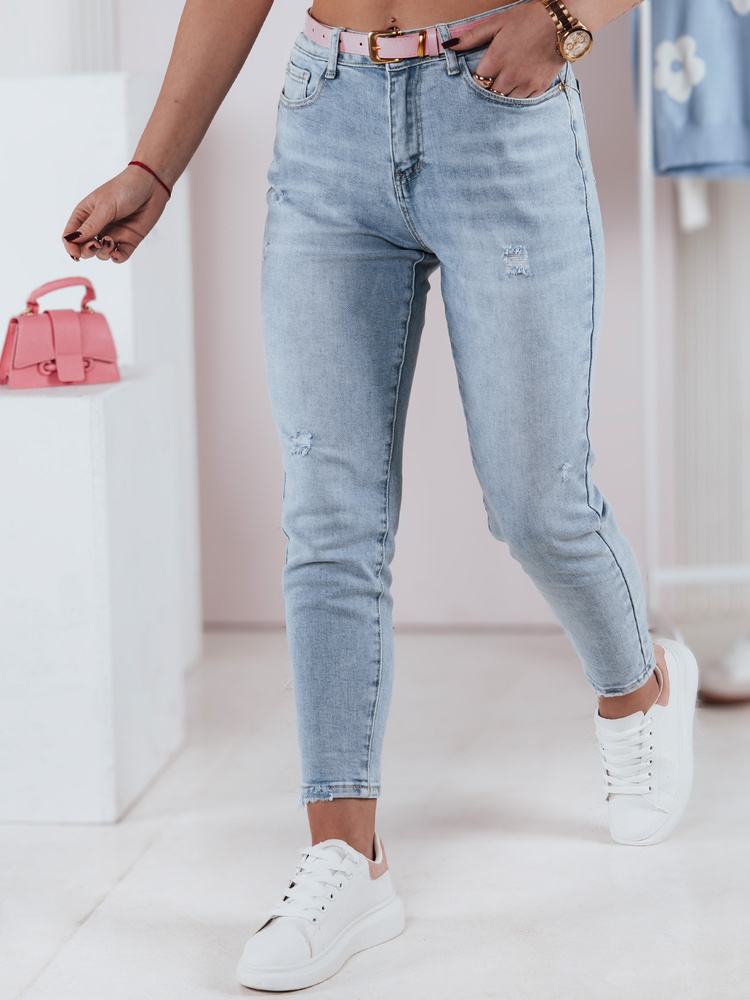 Svetlomodré skinny rifle BLUEFLAIR UY2347 Veľkosť: S