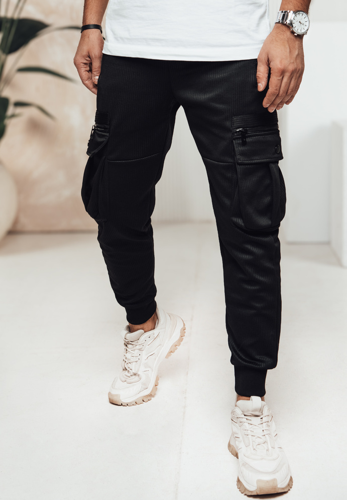 Čierne pánske cargo nohavice UX4473 Veľkosť: 2XL