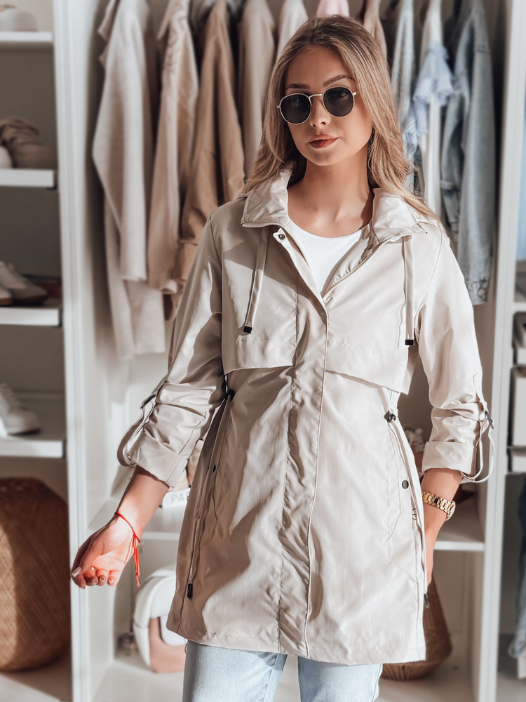 Smotanová dámska prechodná parka STYLINA TY4787 Veľkosť: XL