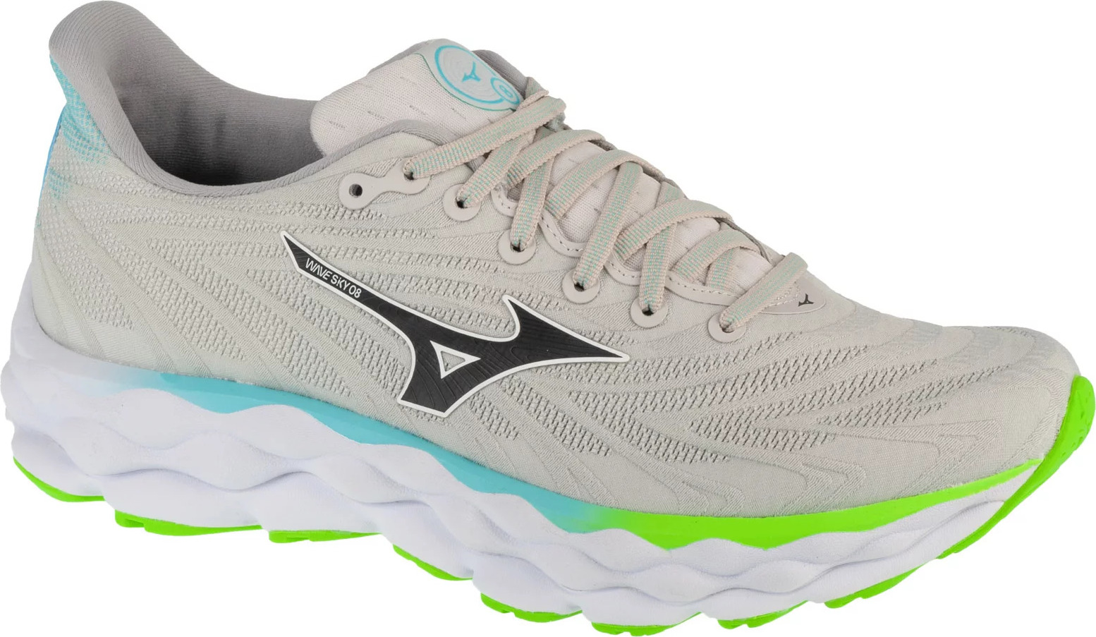 Sivé pánske bežecké topánky Mizuno Wave Sky 8 J1GC240256 Veľkosť: 44,5