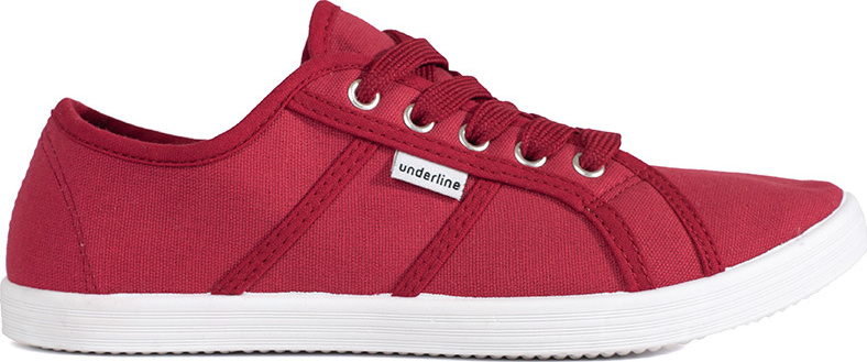 Červené nízke dámske tenisky 0901BUR Veľkosť: 36