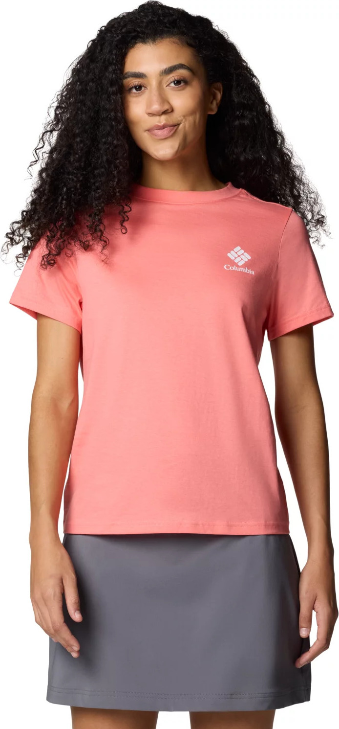 Ružové dámske tričko Columbia Rolling Bend Graphic SS Tee 2120021686 Veľkosť: L