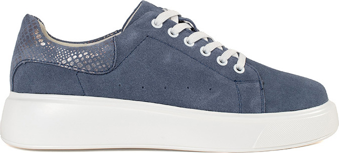 Modré kožené sneakersy na hrubej podrážke GD-RS2008JEA Veľkosť: 36