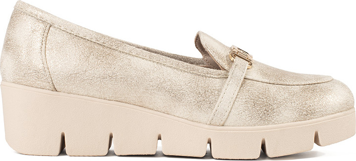 Zlaté mokasíny na kline s retiazkou GD-FL6001L.GO Veľkosť: 36