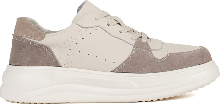 Béžové kožené sneakersy na platforme GD-XF-123BE Veľkosť: 36