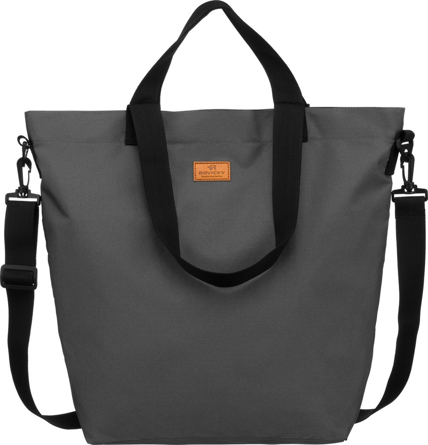 Rovicky Sivá textilná shopper kabelka R-TZ15605 Veľkosť: ONE SIZE