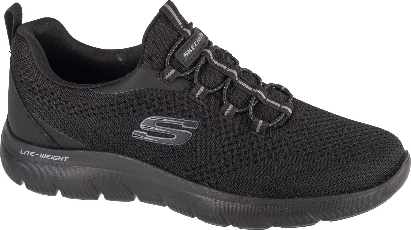 Čierne pánske tenisky Skechers Summits - Tallo 232832-BBK Veľkosť: 47,5
