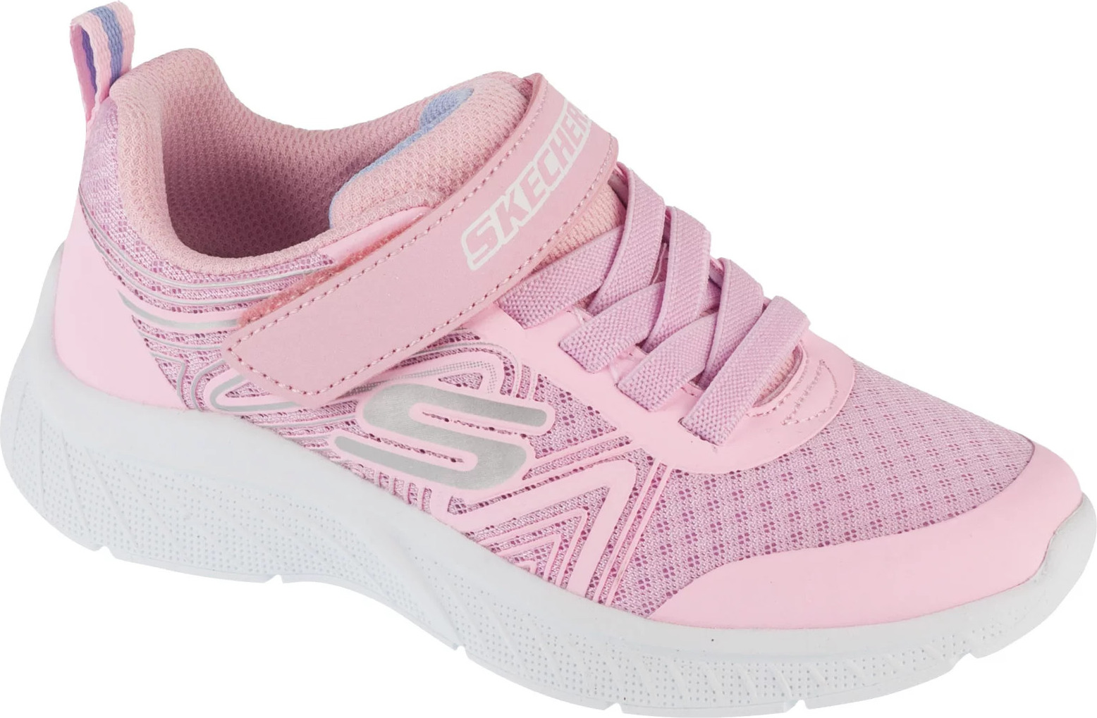 Svetloružové detské tenisky Skechers Microspec Plus - Swirl Sweet 303535L-LTPK Veľkosť: 28