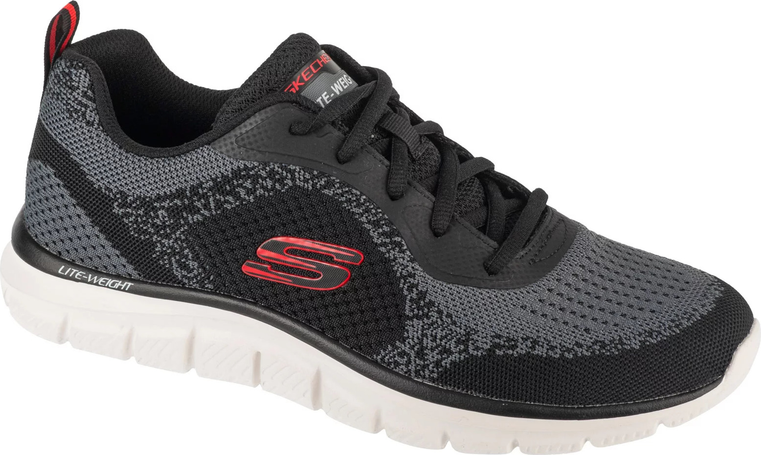 Čierne pánske športové tenisky Skechers Track - Glendor 232699-BKRD Veľkosť: 42,5
