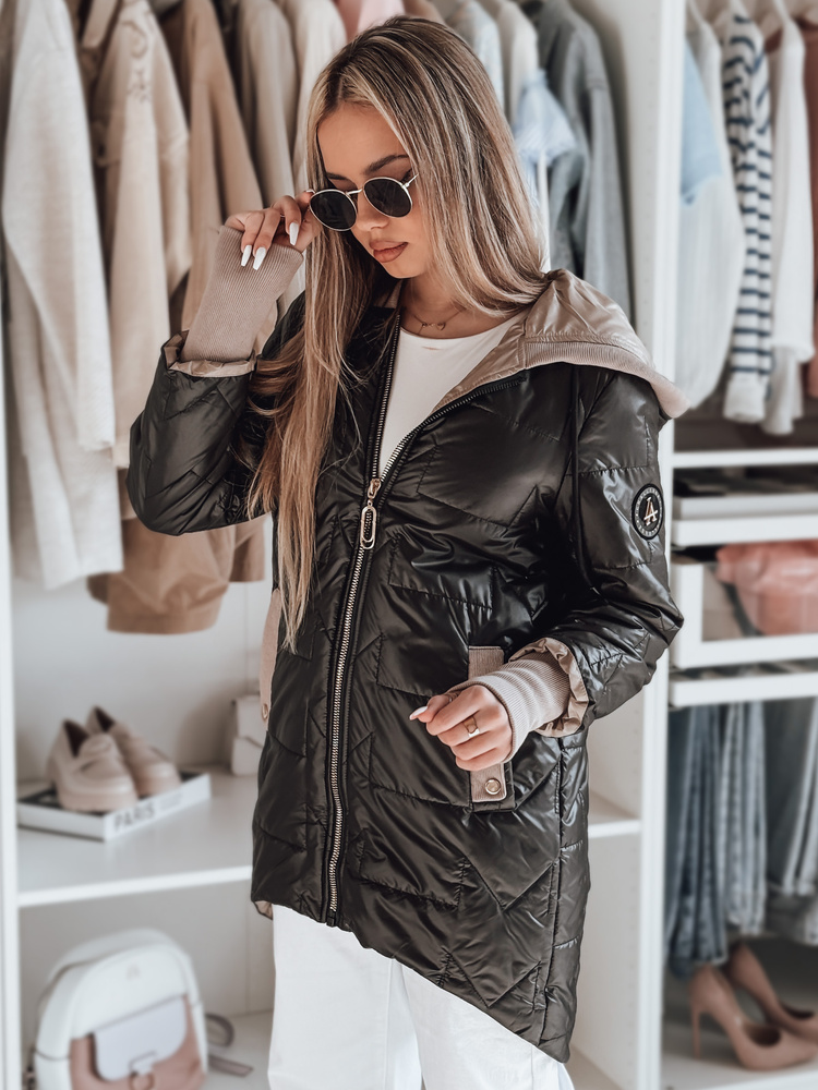 Čierna dámska prešívaná prechodná bunda ROSSANA TY4831 Veľkosť: S