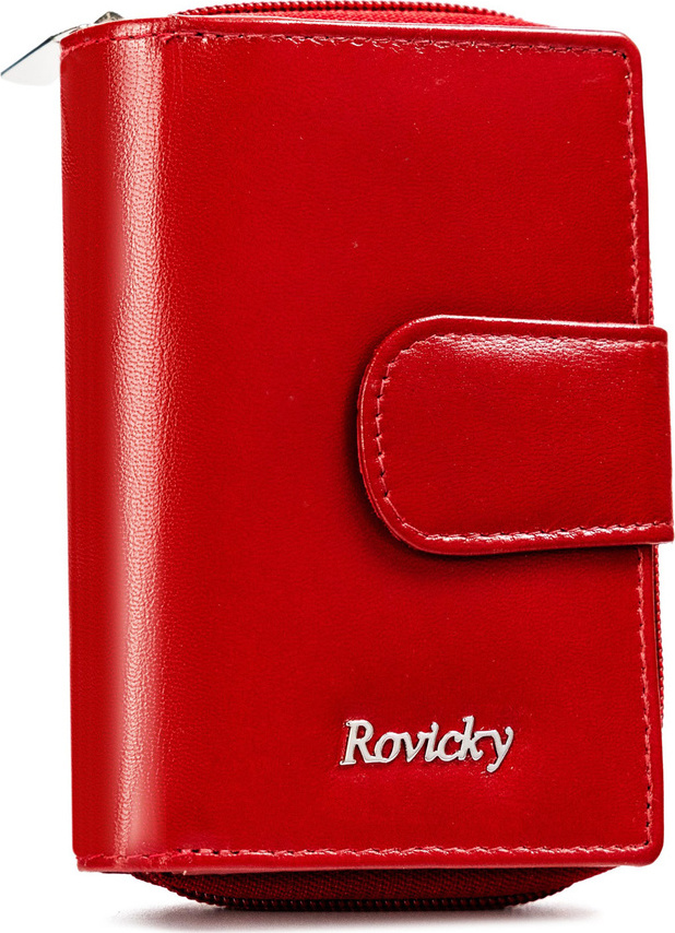 Rovicky Červená malá kožená peňaženka V283 R-RD41-GCL Veľkosť: ONE SIZE