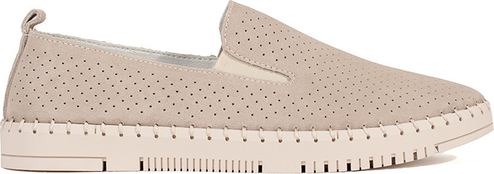 Kožené dámske béžové ľahké mokasíny GD-XF-95BE Veľkosť: 41