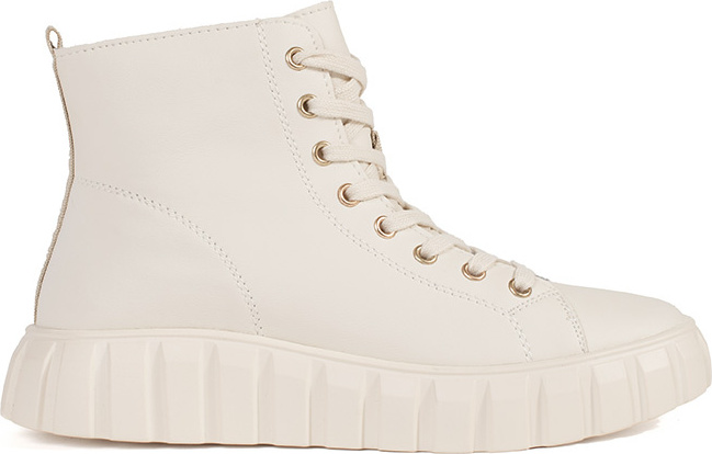 Členkové dámske smotanové tenisky na platforme GD-XF-90BE Veľkosť: 39