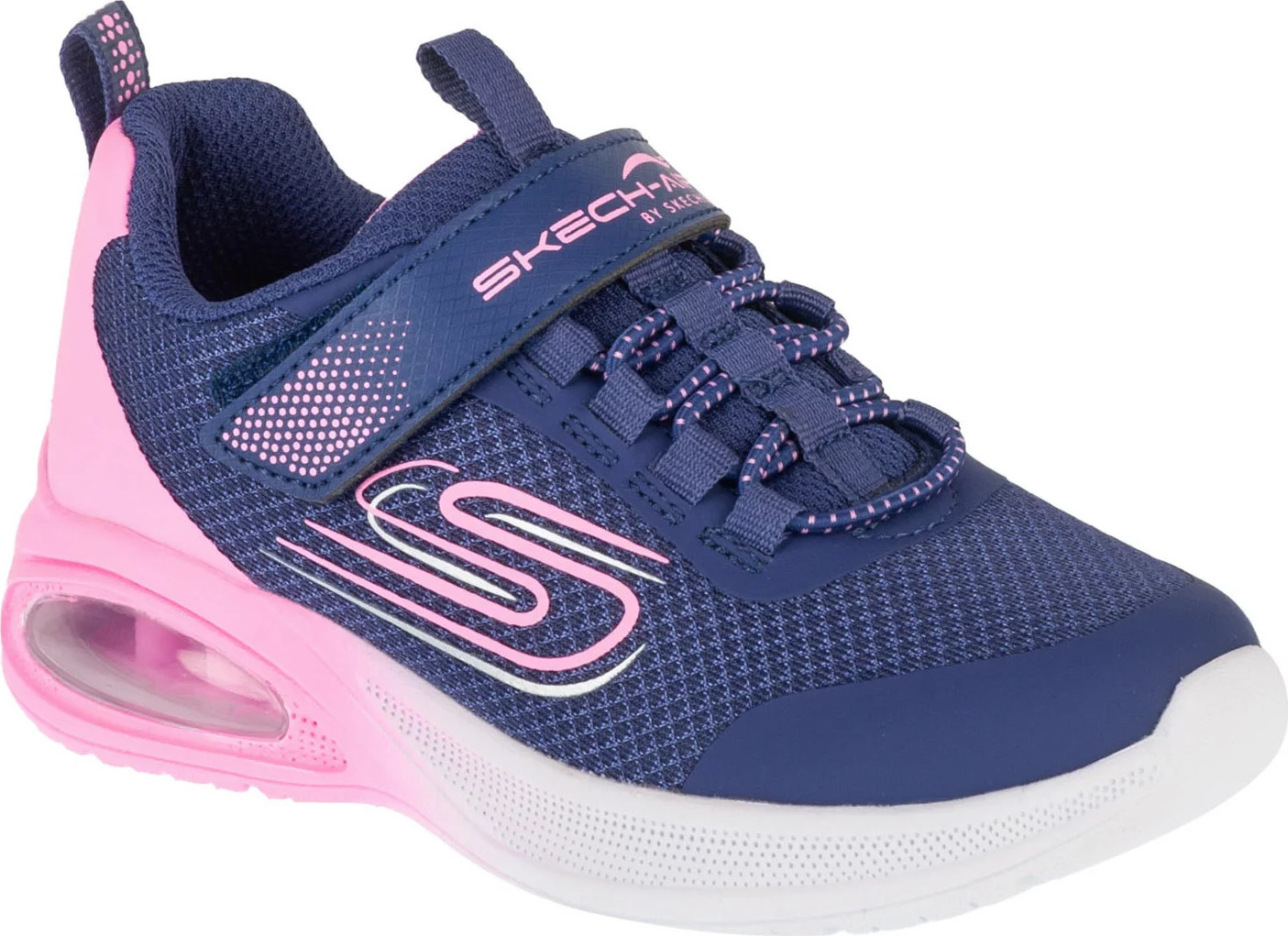 Modro-ružové detské tenisky Skechers Microspec Max Advance - Fly 3 303595L-NVPK Veľkosť: 31