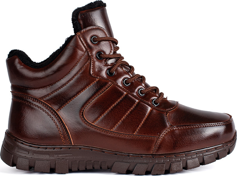 Hnedé zimné pánske zateplené topánky 31102-2-BR Veľkosť: 41