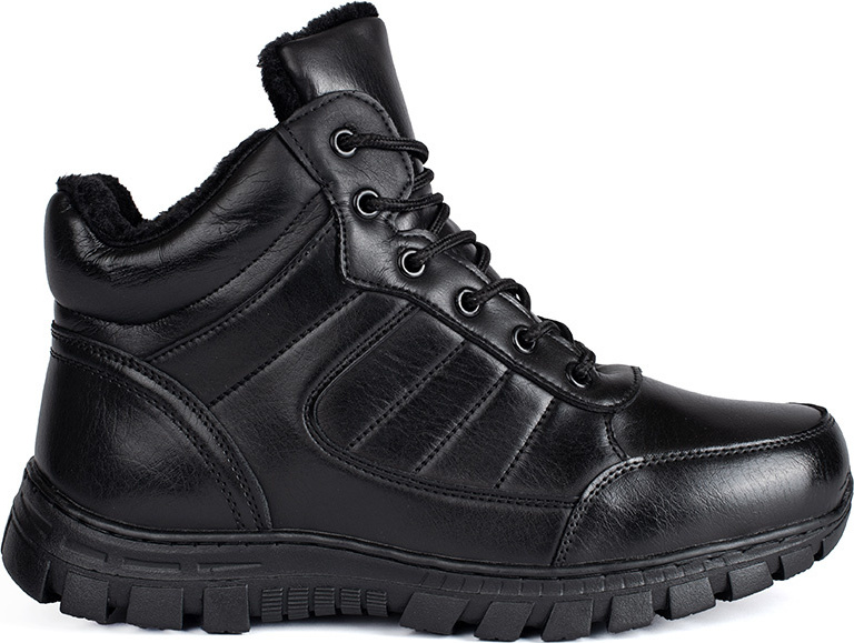 Čierne zateplené pánske zimné topánky 31102-2-B Veľkosť: 45