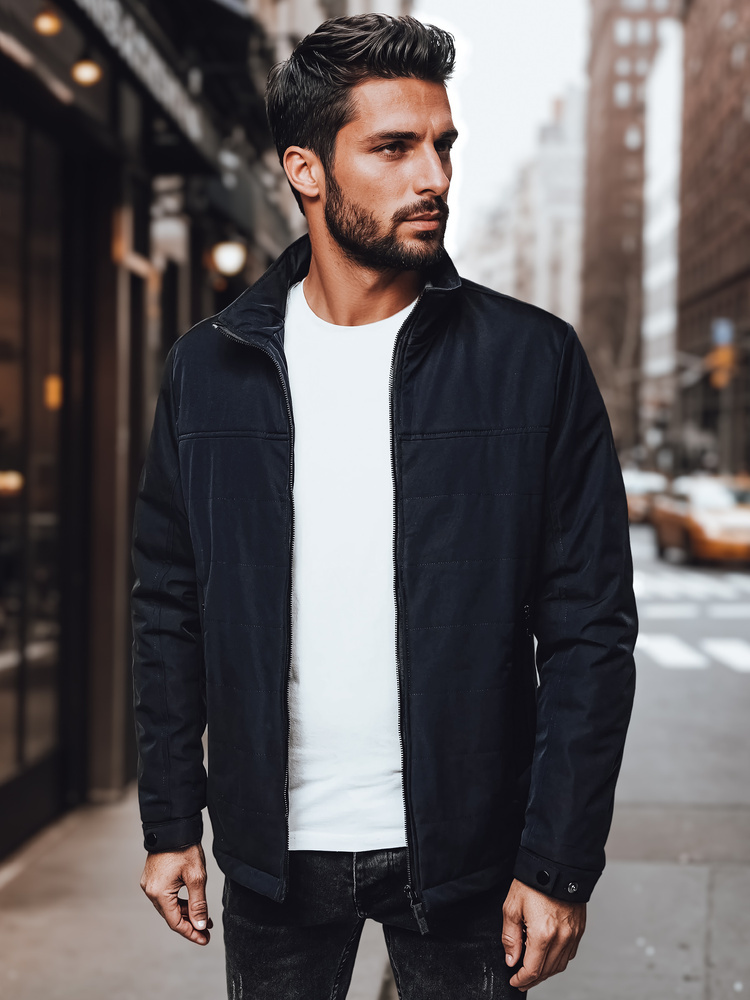 Tmavomodrá pánska prechodná bunda TX4994 Veľkosť: M/48