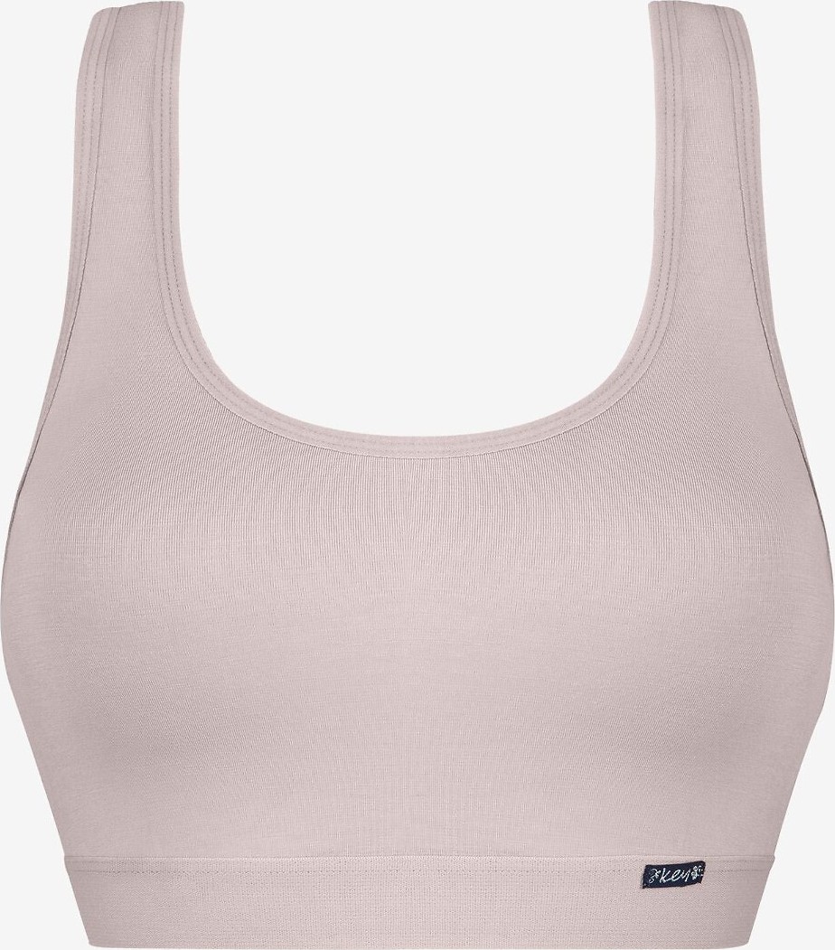Dámska športová podprsenka s prekríženými ramienkami Key LBT 005 B24 XS-XL Veľkosť: XL, Barva: Béžová