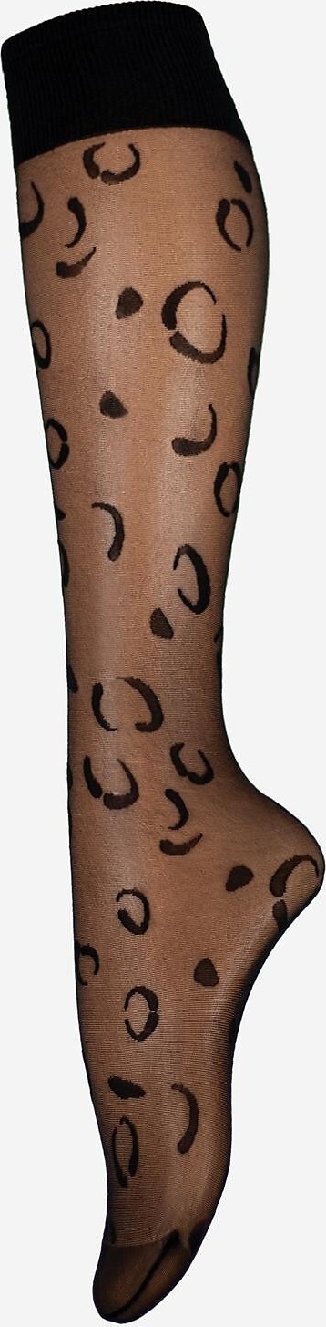 Čierne dámske silonkové podkolienky s pútavým vzorom Gatta Trendy 20 deň wz.15 20 deň Veľkosť: ONE SIZE, Barva: čierna