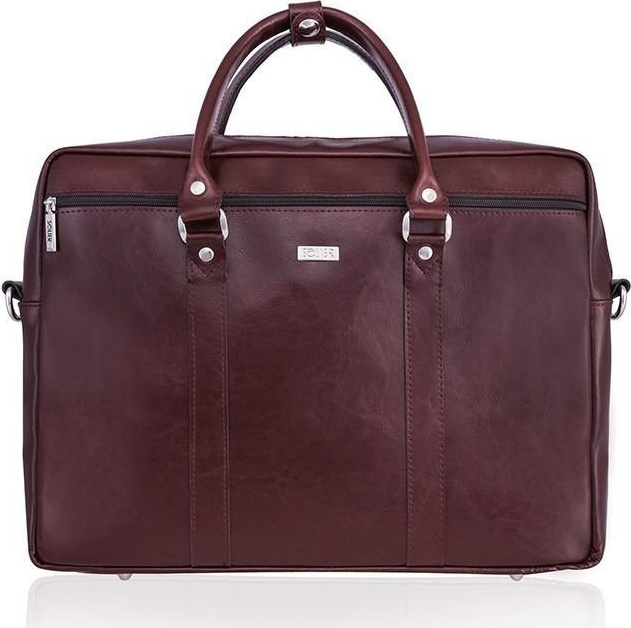 Pánska kožená bordová taška SOLIER (SL03 BROWN-MAROON) Veľkosť: ONE SIZE