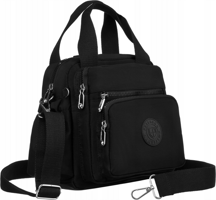 Peterson čierna textilná crossbody taška/batoh PTN 3306-CO Veľkosť: ONE SIZE
