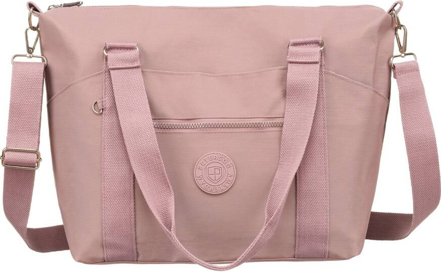 Peterson ružová veľká textilná shopper taška PTN 3302-CO Veľkosť: ONE SIZE