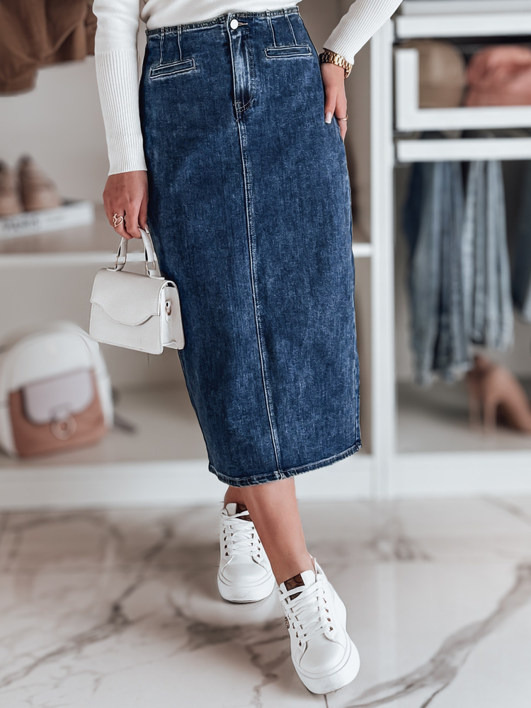 Tmavomodrá dámska džínsová sukňa VISTANO CY0485 Veľkosť: XS