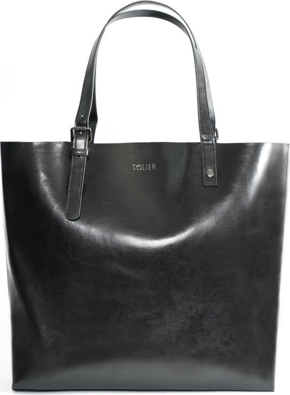Čierna dámska shopper kabelka TIVORA TORBA FL32 TIVORA BLACK 2011 Veľkosť: ONE SIZE