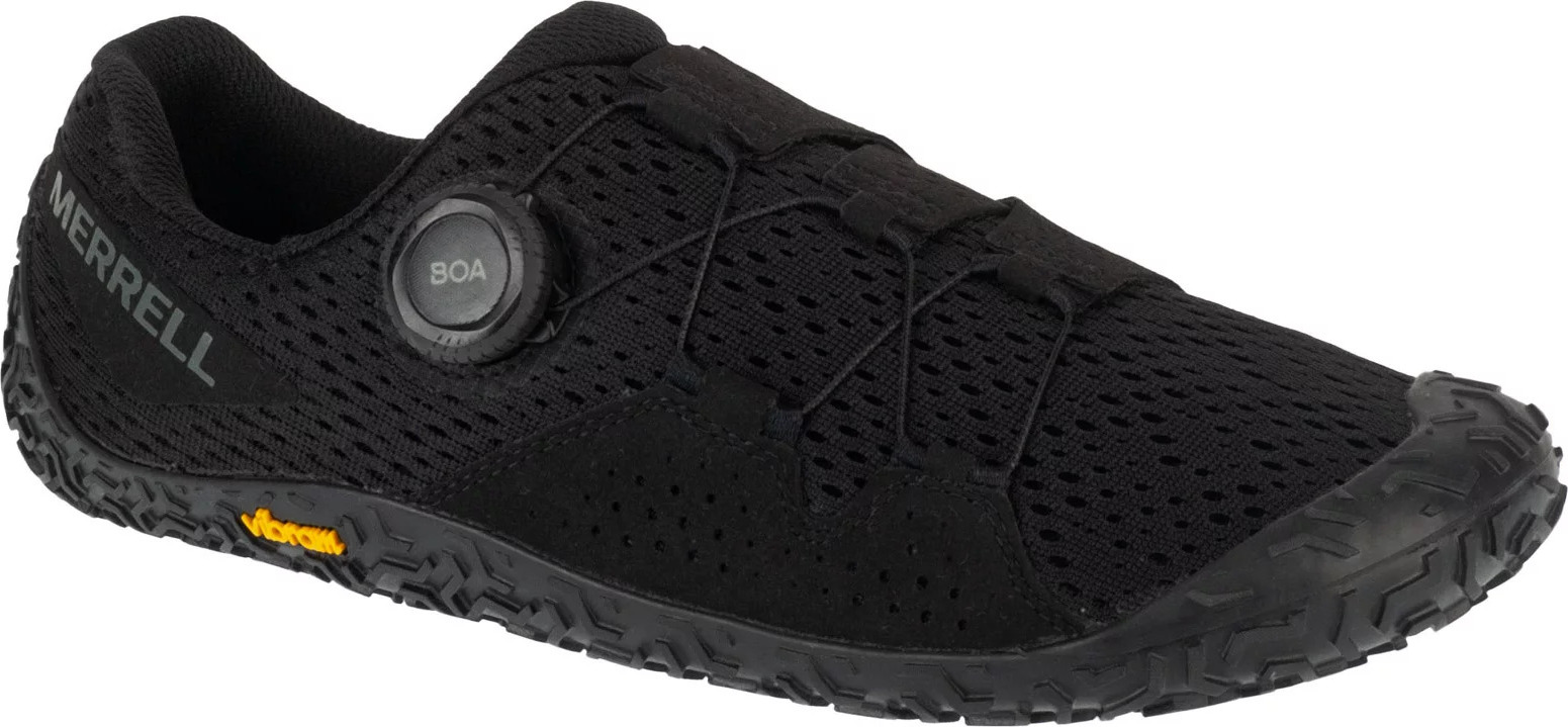 Čierne pánske barefoot topánky Merrell Vapor Glove 6 BOA J068453 Veľkosť: 44
