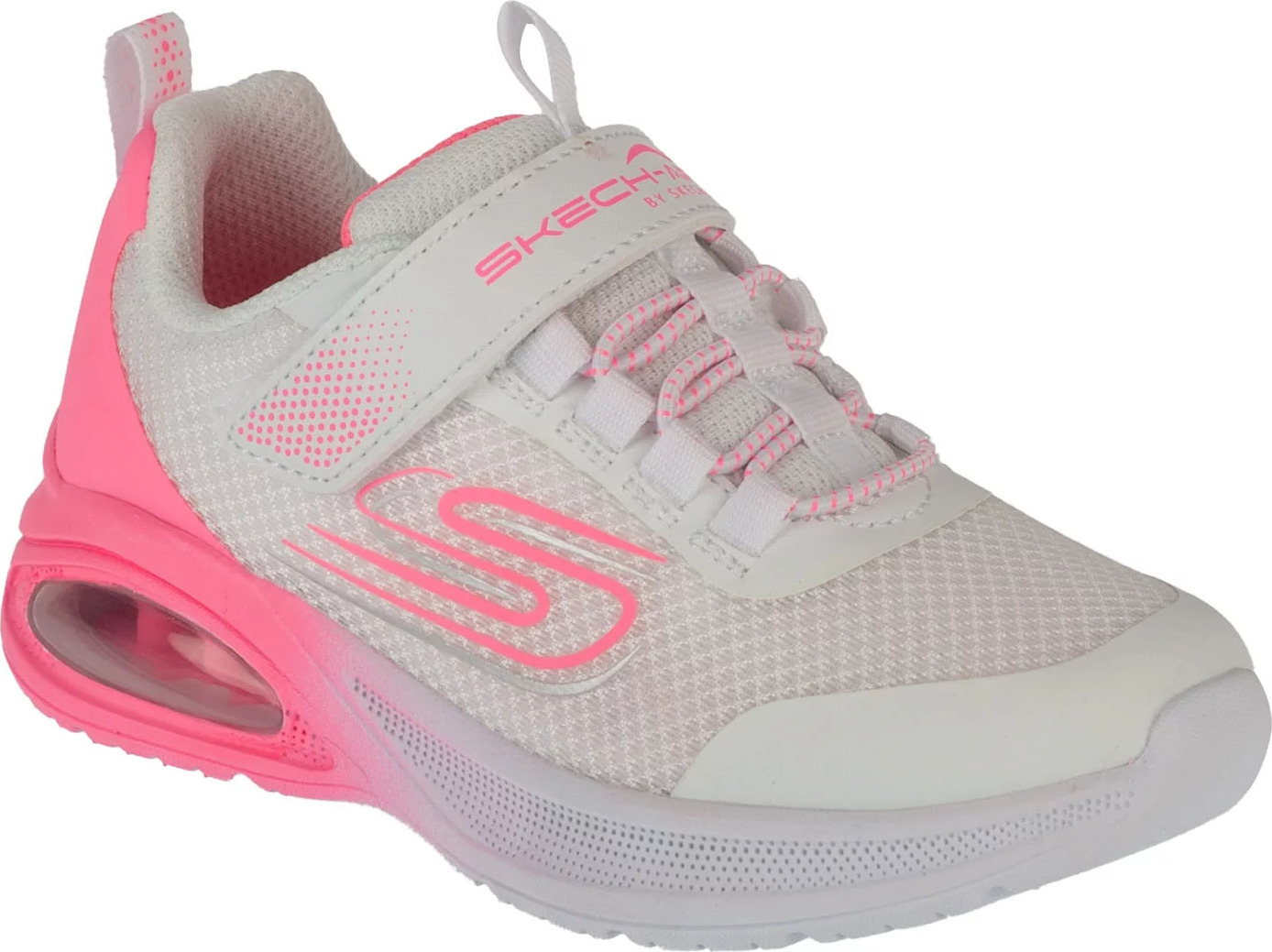 Smotanovo-ružové detské tenisky Skechers Microspec Max Advance - Fly 3 303595L-WHPK Veľkosť: 28